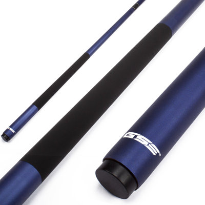 GSE 58" 2-Piece Matte Blue Fiberglass Graphite Composite Billiard Pool Cue Stick for Men/Women - 19oz