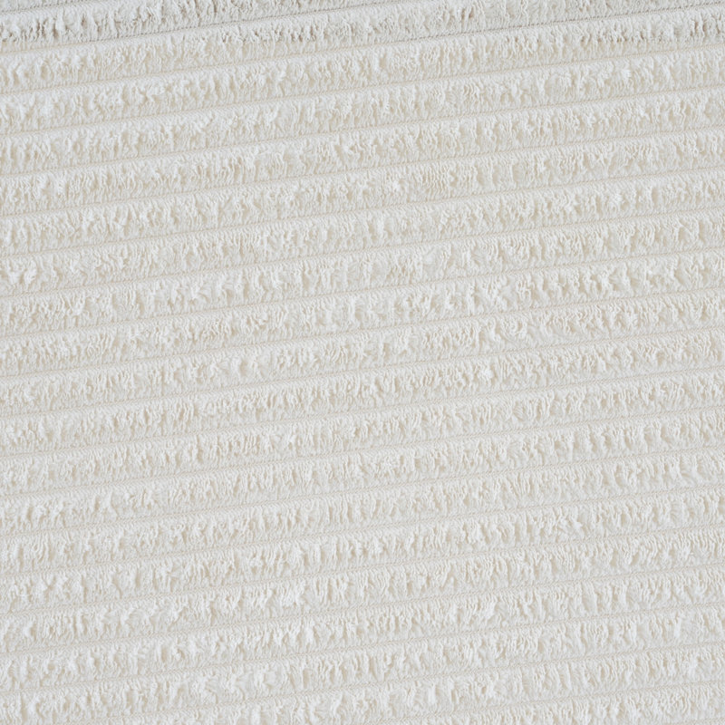 Repose-pieds rembourré rond, Beige