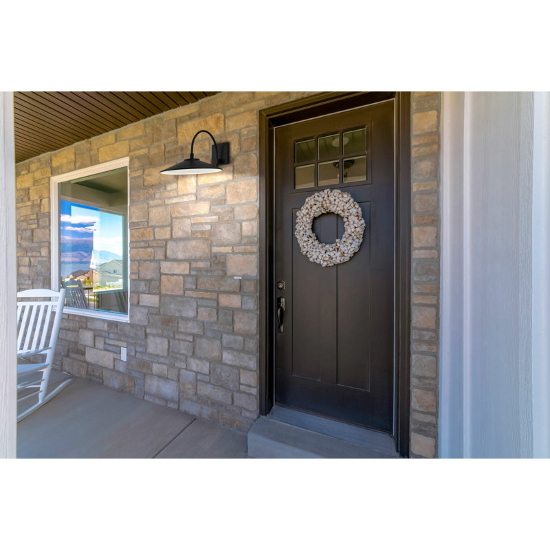 Breonia Outdoor LED Wall Mount, 9.75" H x 13" W x 18.25" D