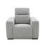 Reno Tori Power Recliner Chair, Grey, Black Low Profile Legs
