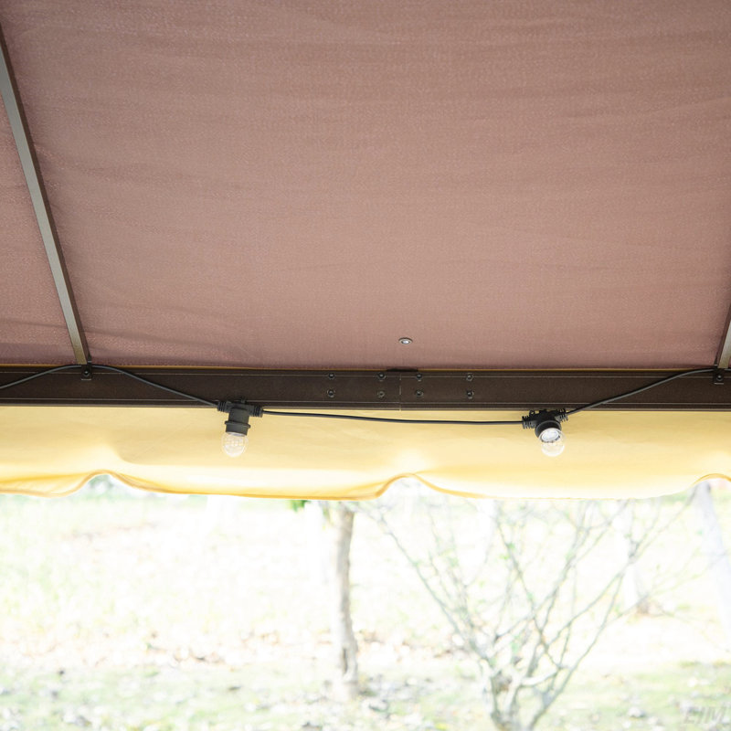 Patio Gazebo, Outdoor Gazebo Canopy Shelter With Netting And Curtains, Aluminum Frame For Garden, Lawn, Backyard And Deck (Canopy)