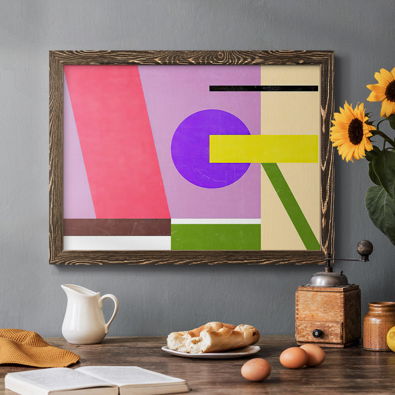 " Color Composition IV ", Walnut, 28" H x 42" W