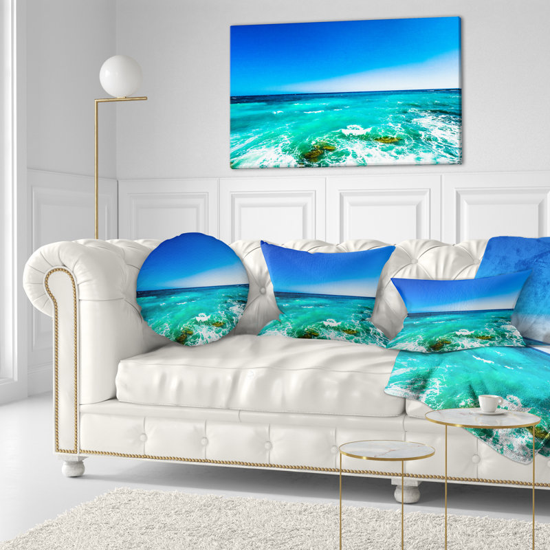 Coussin Seashore with Clear Water and Sky - Sea & Shore