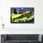 «Girl In Bed», impression d'art classique de paysage abstrait coloré au printemps-133313343