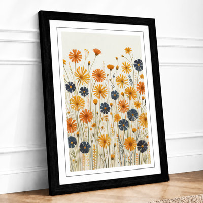 Late Summer Meadow Botanical - Framed Print