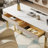 Ressa Luxurious Rectangular Stone Office Computer Writing Desk-1714877841