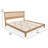 Mission Style Panel Bed with Integrated Slat System
