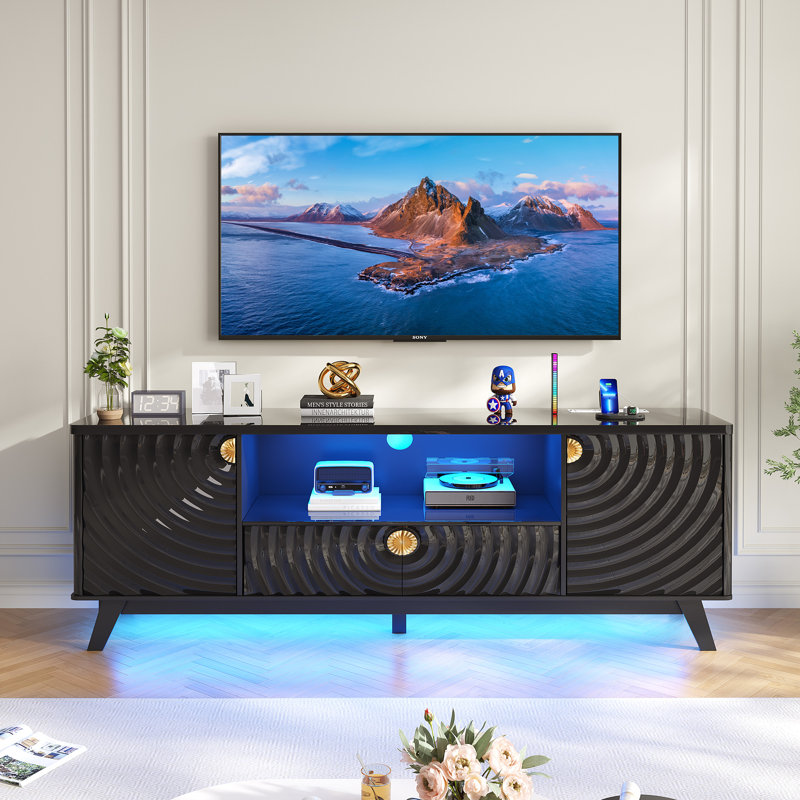 TV Stand for TVs up to 65", Black