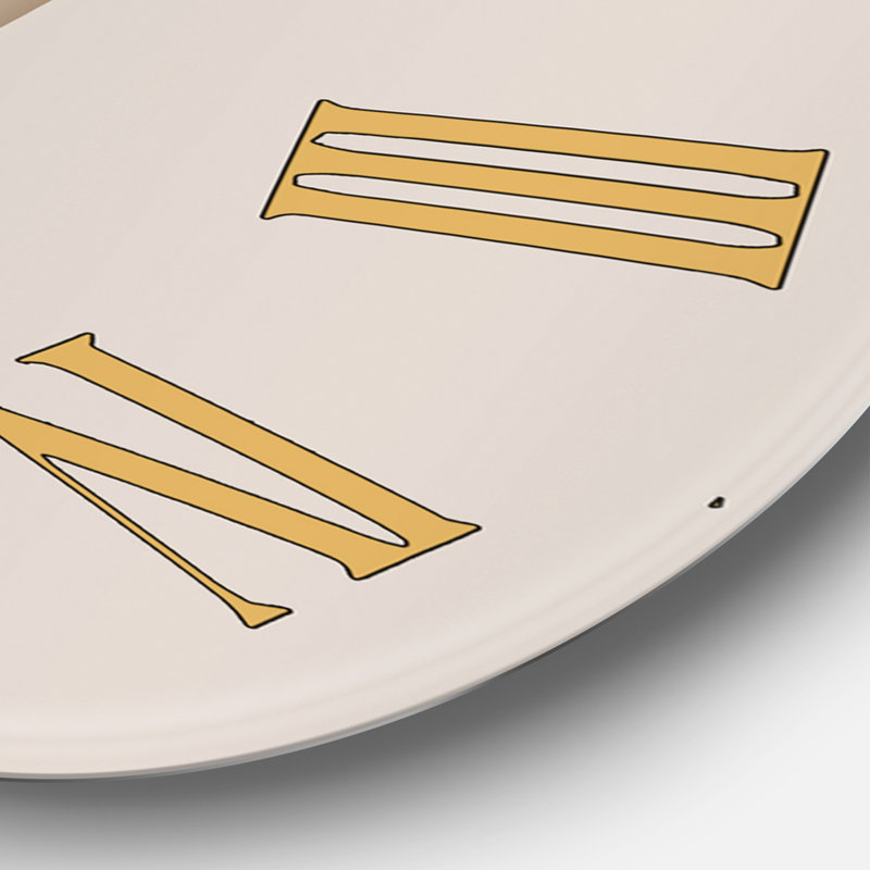 Minimal élémentaire organique et géométrique compostions XXxxvii - horloge murale moderne, Petit