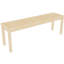 Banc de rangement pour chaussures en bois massif, 52 po