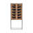 Ariaana Bret Elevated Glass and Metal Bar Cabinet