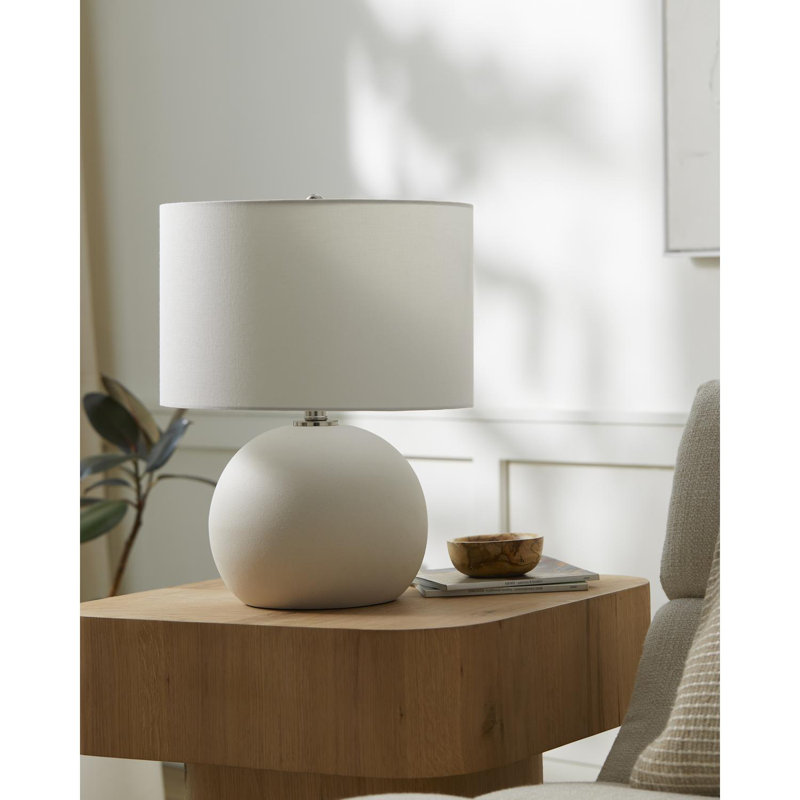 Lampe de table en céramique Shillington, Crème
