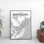 Barcelona City Map - No Frame Print-713579777