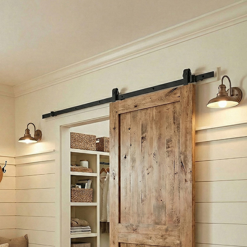 Sliding Barn Door Hardware Kit, 14cm, 200cm