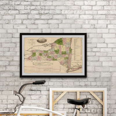 " NY Map With Index " by Marmont Hill