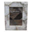 Cadre photo moderne Selenite pour table - Cadre photo décoratif pour la chambre à coucher, le bureau ou la maison - Blanc-1068527585-1068527586