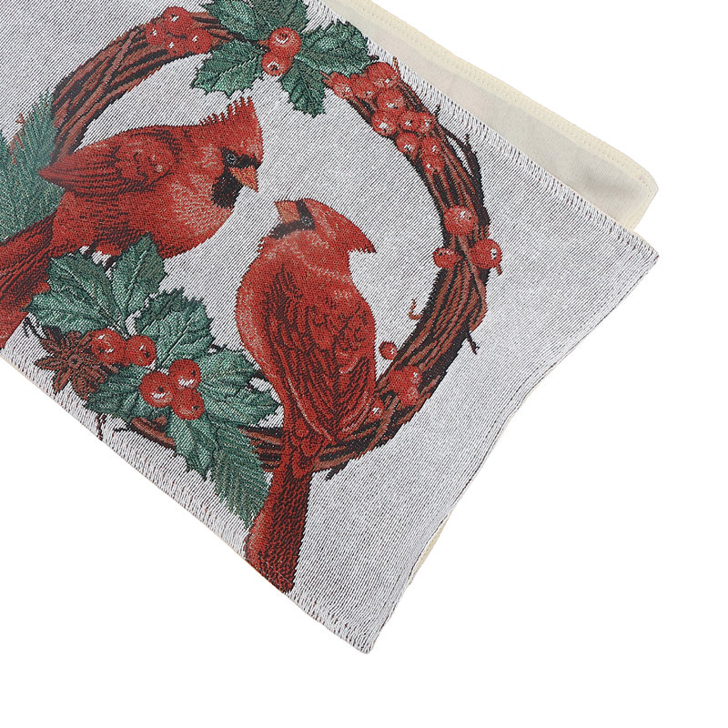 Chemin de table tapisserie (cardinal double) (54 po)