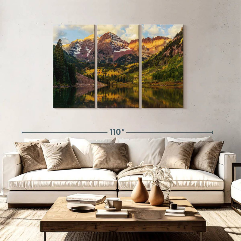 Alvord Maroon Bells Landscape, 48" H x 74" W
