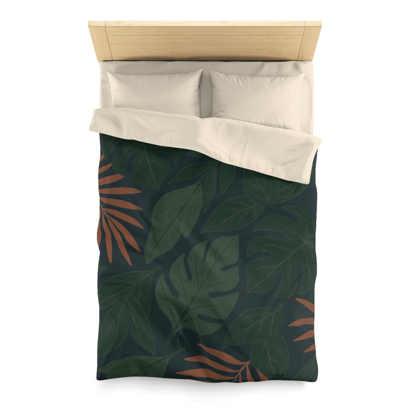Microfiber Duvet Cover Boho Style, Design 62, Cream, Twin Duvet Cover