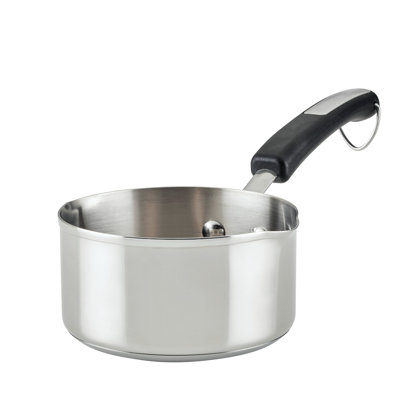 Farberware Brilliance Stainless Steel Saucepan, Dishwasher Safe And Induction Suitable, 1 Quart, Silver