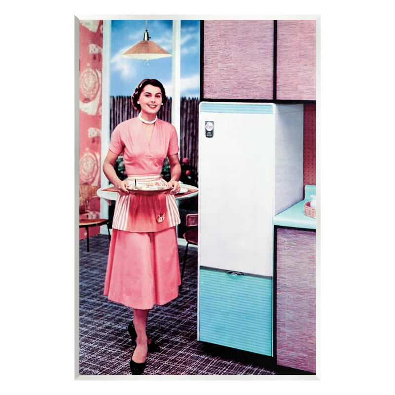 «Retro Kitchen», publicité rétro par Kathy Alper, impression, H 15 po x l 10 po x P 0,5 po, Mdf
