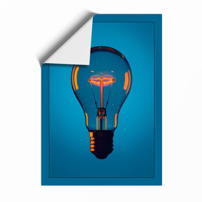 Car Inside Light Bulb Modern - Print