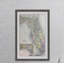 Florida Map 1 Piece Single Picture Frame Wall Art-206572922