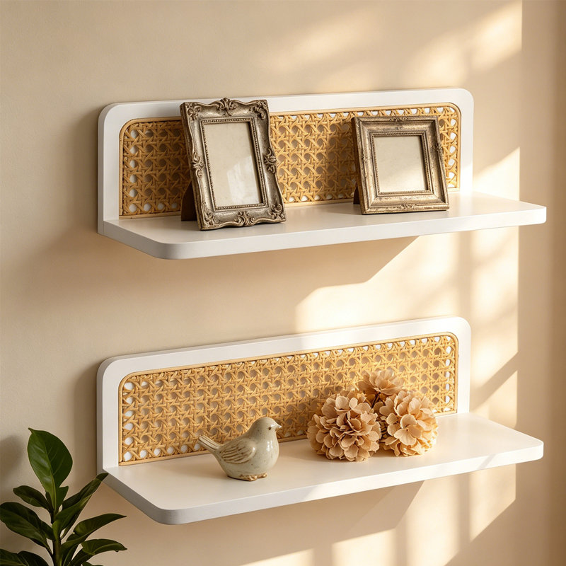 Organisateur de rangement décoratif en canne