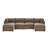 Annai 129" Wide Reversible Modular Corner Sectional with Ottoman-1363747525
