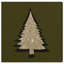 «Pine Tree Silhouette», impression sur toile-23207125