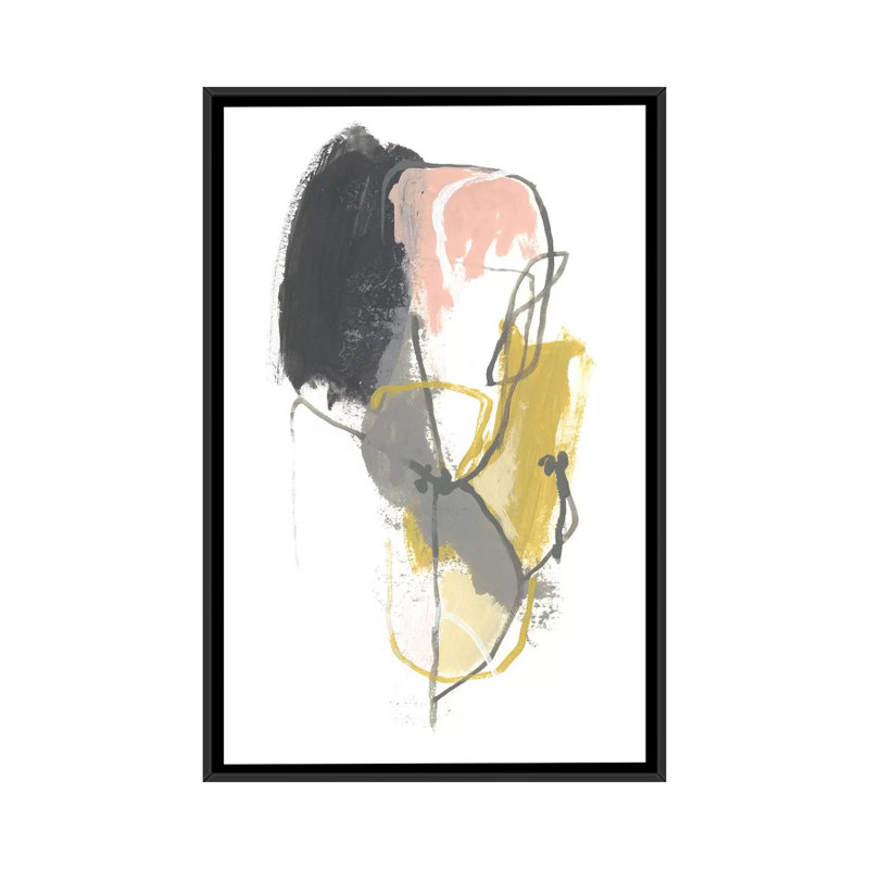 « sismique breakdown ii », impression sur toile, Pas de tapis, Toile avec cadre noir, H 26 po x l 18 po x P 1,5 po