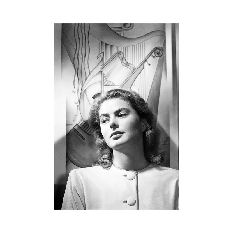 Ingrid Bergman (1915-1982) - Wrapped Canvas Print, 20.32 cm H x 30.48 cm W