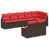 Structure brune / coussin rouge est en rupture de stock sélectionné
