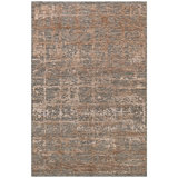 One-of-a-Kind Rectangle 4' x 6' Area Rug in Gray/Copper