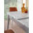 Elegant Extendable Dining Table, White Marble Finish, 51.2 x 31.5 x 29.5 inches | 100% Melamine Coated Fiberboard, Thickness: 0.7 inches | Plastic Legs, Supports Up to 220 lbs | Modern Design for Dining & Entertaining-1068122005