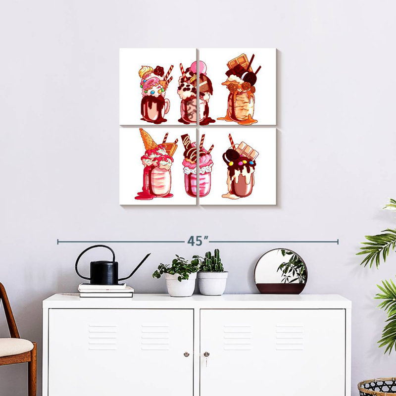 Yarlin surchargé Milkshakes, H 26 po x l 26 po