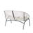 Outdoor Patio White Wicker Loveseat-1421425903