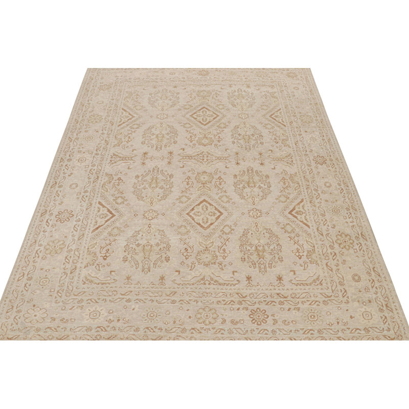 Hand Knotted Silk Floral Area Rug, Rectangle 15' x 24'