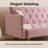 3-Position Backrest, Beige Velvet, Metal + Mid-Foot Frame, 1-Carton, Studio-Perfect-1183573987
