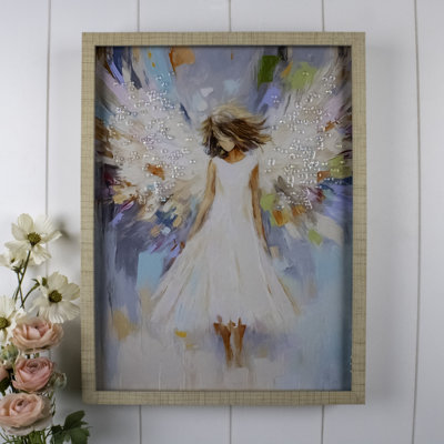 Amazing Grace 12x16 Jeweled Halo Glow LED Art
