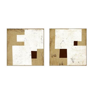 Squares 1 & 2, Set of 2 by Marco Marella for Studio M - Framed Wall Art
