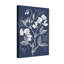 Plants & Flowers White Floral Vine Pattern On Navy Blue Background-1121075033