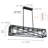 Alpena 7-Light E26 Black Finished Dimmable Adjustable Pendant Light
