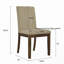 Ensemble de 2 chaises de salle à manger rembourrées