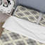 Ensemble de housse de couette Beige Grey Houndstooth Print II - Traditional-109147929