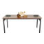 Metal Base Dining Table
