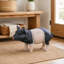 Statue de jardin en forme de cochon tacheté