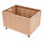 Set Of 2 Foldable Storage Bins With Wheels, Large 52.8-Gallon Rolling Containers With Wood Grain Finish For Home, Garage, And Office Organization
