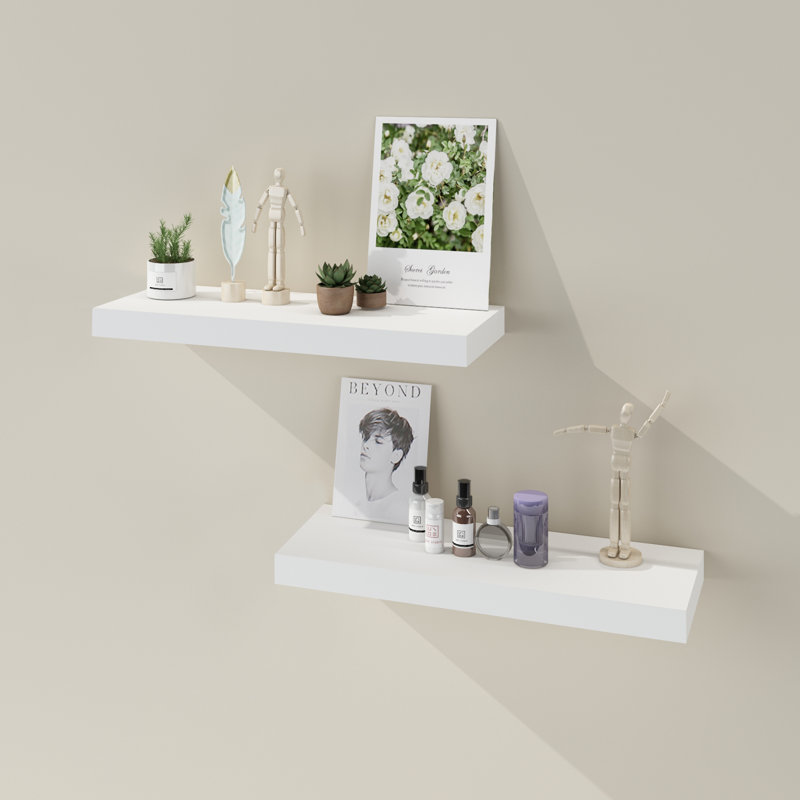 Tyechia Floating Shelf, 2" H x 23.6" W x 11.8" D