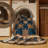 Machine Washable Persian Brown Area Rug-1948496221